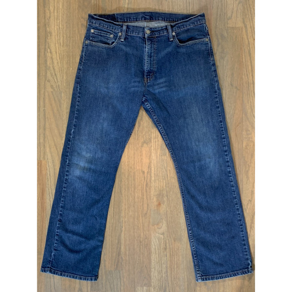 LEVI 514 Lot of 3 Men 36 x 30 Straight Blue Jeans Medium Wash EUC *See Measure - Picture 2 of 16
